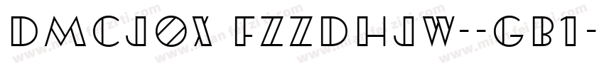 dmcjox fzzdhjw--gb1-字体转换